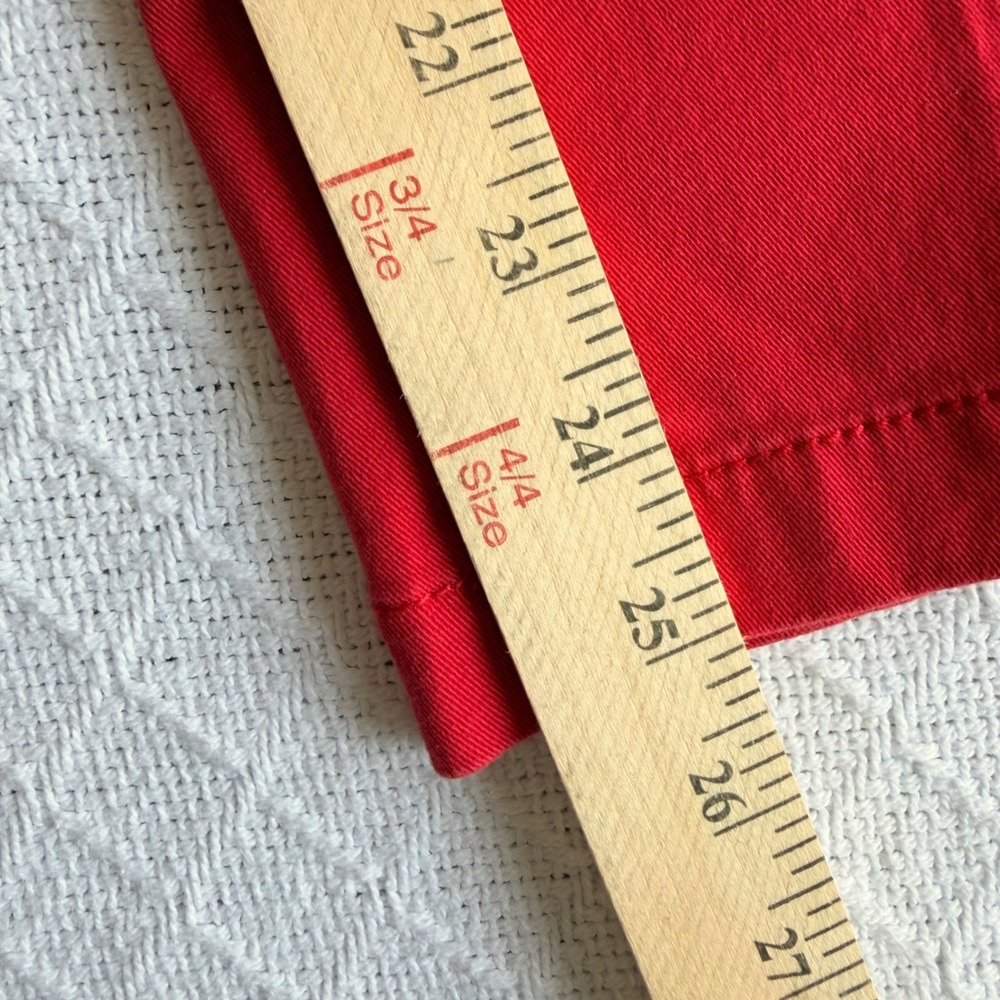 Dalia Collection Modern Fit Red Straight Leg Stretch Pants Womens Size 10 - Picture 8 of 8